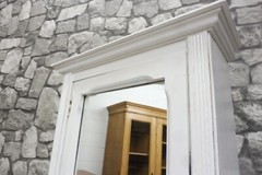 Antique Wooden French Bathroom Cabinet Wall Cabinet Shabby Chic White