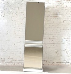 Late 20th Century Postmodern to Art Deco Revival Mirrored Entertainment Cabinet