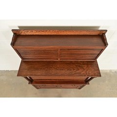 Arts & Crafts Oak Tambour Dental Cabinet by American Cabinet Co., Circa 1900