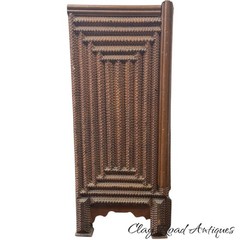 Antique French victorian tramp art cabinet cupboard collectors Black Forest 1800