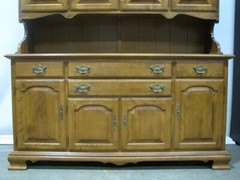 Ethan Allen “Heirloom” Two Piece Buffet / Open China Cabinet; Near Mint to Mint