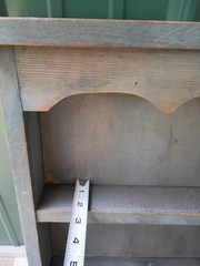 VtgWallShelfCupboardPaintedWoodDoorsFolkArtPrimitiveRetroGrannyCottageCore60s80s