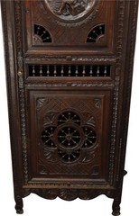 Antique French Brittany Cabinet from 1890, Chestnut Wood