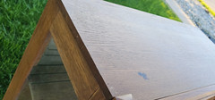 Mission Arts & crafts antique Oak China display Cabinet
