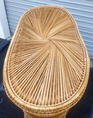 Vintage Rare Unique Custom Sunburst Bohemian Wicker Bar Philippines