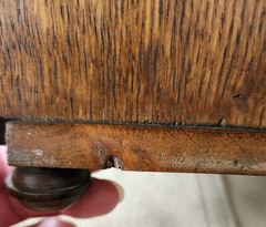 Antique French Oak Letter Cabinet, c 1910