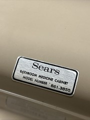 Vintage Sears Bathroom Medicine Cabinet Mirror Lights Rare😇💯