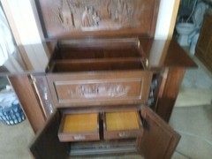George Zee Asian Chinoiserie Bar Cabinet ANTIQUE