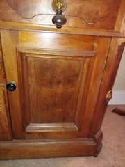 Antique Victorian Marble Top Wash Stand w/ Backsplash and Towel Bars 1875-1899