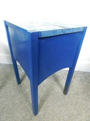 Vintage 1950s RARE Wooden Chairside Icebox Stash Box Stand End Table Appliance