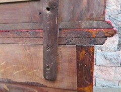 Vintage Victorian Grannie Upscale WOW Red Urban BOHO CHIC Buffet Mirror Dresser