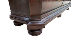 Henredon Four Centuries Louis XV Breakfront China Cabinet Hutch Burlwood Bombe
