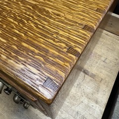 Antique Wood Tiger Oak Library Bureau Maker 6 Drawer Card Catalog File Cabinet