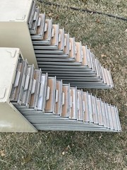 TWO – Vintage Victor Kardex Visible Index Card Flat File Cabinet, 19 Drawer