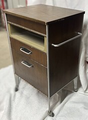 Vintage Mid-Century Hill-Rom Rolling Medical Cabinet – Utility Cart – Table