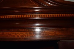Spectacular Mahogany & inlay Handmade Corner China Cabinet by Potthast Bros.