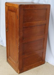 Antique Quarter Sawn Oak Office Cabinet – Single Door – adjustable shelf