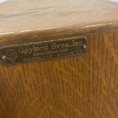 Rare Antique Gaylord Bros Inc Est 1896 Two Drawer Vertical Card Catalog Drawers