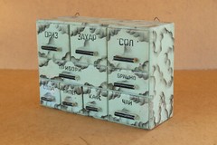 Vintage Furniture Cupboard Kitchen Cabinet Wall Storage Box Drawer 1960s.