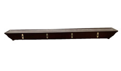 VINTAGE ART CRAFTS MISSION STYLE WOODEN 36″ WALL SHELF WITH PLATE GROOVE