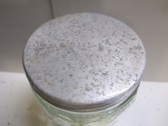 Hoosier cabinet Original “COLONIAL Style ” Tea Spice Jar Embossed Lot # 6003
