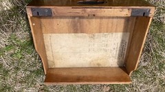 Antique Arts Crafts Tiger Oak 12 Drawer Wood File Cabinet Apothecary Hall Table