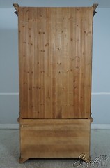 68103: Italian Continental Distressed Finish 2 Piece Bookcase Cabinet