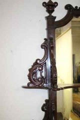 Antique Renaissance Revival Rosewood Etagere Hall Stand Bar