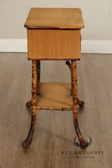 Vintage English Bamboo Sewing Stand