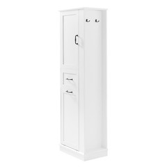 Modern Tall Storage Cabinet TiltOut Compartment Adjustable Shelves 80LB Capacity
