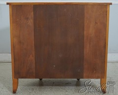 F70335: WELLINGTON HALL Satinwood Adams Painted Demi Lune Cabinet
