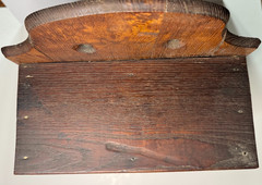 Antique Primitive 8 Drawer Oak Wall Cabinet Farmhouse Apothecary Storage
