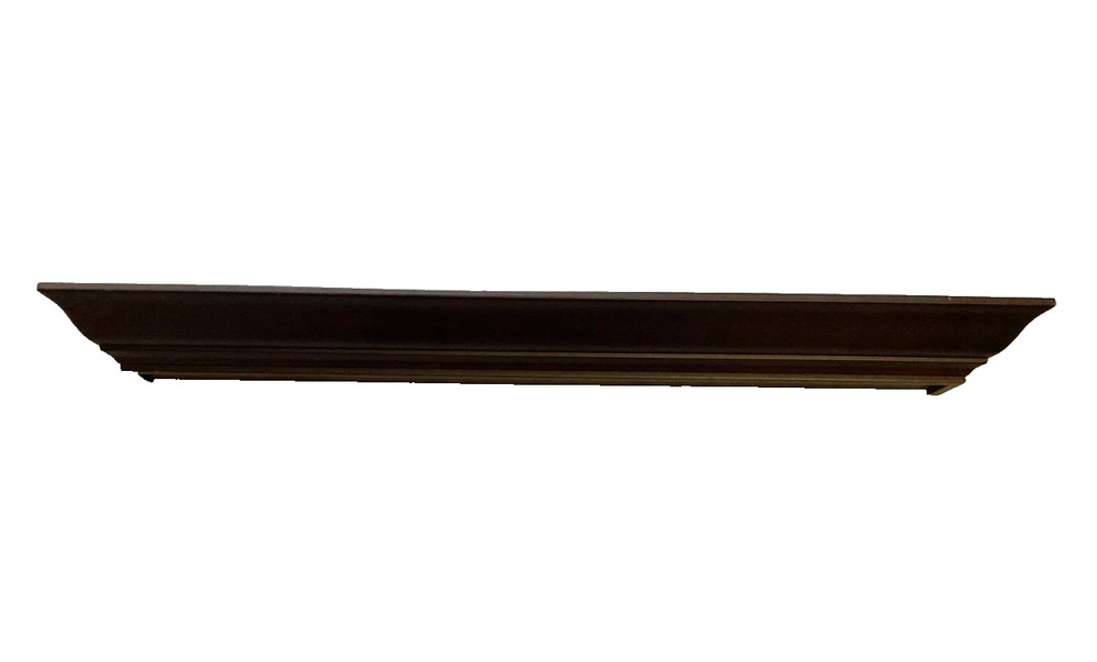 VINTAGE ART CRAFTS MISSION STYLE WOODEN 36″ WALL SHELF WITH PLATE GROOVE