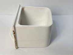 Dutch Delft Thee Spice Cabinet Labeled Drawer Antique Replacement Damaged Cracks