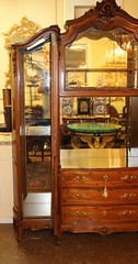 Fantastic Late 19th Century French Carved Walnut Side By Side Cabinet