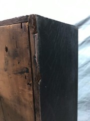 VTG Oak Double Door Bookcase Doctors Medicine Cabinet 20×43 Old 1502-25B