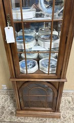 63665 Mahogany Curio Cabinet China Showcase Bookcase