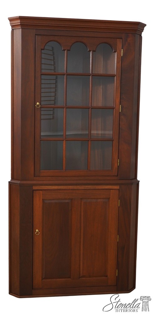 62351: BARTLEY Henry Ford Collection Mahogany Corner Cabinet