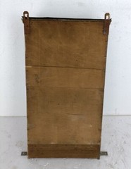 Art deco hanging Medicine Apothecary cabinet Kitchen Bathroom carved wood Bevele