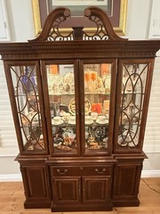 vintage hutch cabinet