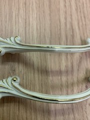 Bundle of 10 Vintage French Metal Decorative Nouveau Drawer Pull Cabinet Handles