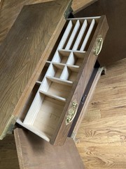 Oriental Vintage Cabinet with Brass Hardware.