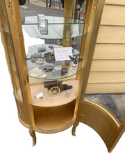 62863 Gold Decorator Bow Glass Curio China Cabinet