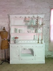 Painted Cottage Shabby Chic China Cabinet