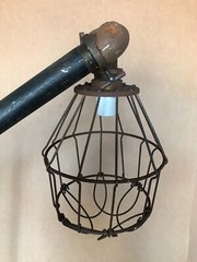 VTG 63″ Tall Steampunk Industrial House Shop Garage Birdcage Floor Lamp 1015-26B