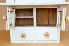 Antique Vintage Wood Medical Box First Aid Chest Kitchen Storage Cupboard 1950’s