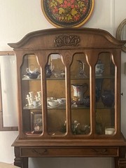 1970’s glass lit china closet