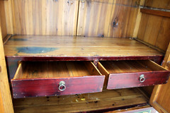 Chinese Antique 4 Drawer 4 Door Armoire / Cabinet