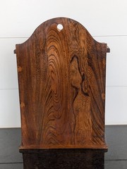 Primitive Handmade Solid Wood Hanging Apothecary Spice Cabinet Vintage Oak