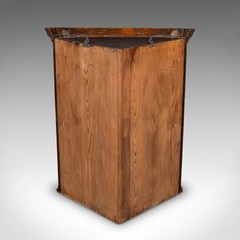 Antique Corner Cupboard, English, Wall Cabinet, Chippendale Revival, Victorian